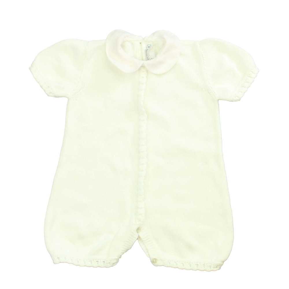 Le Guignol Girls White | Pink Romper size: 3 Months